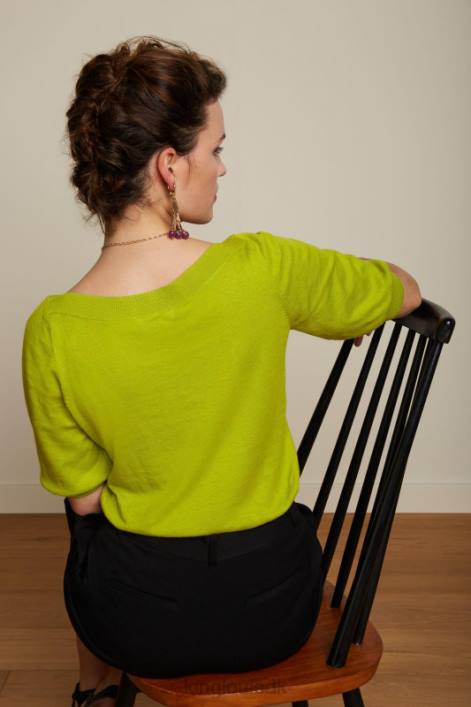 Kvinder vedbend top kokon King Louie citronelle gul beklædning 60B491