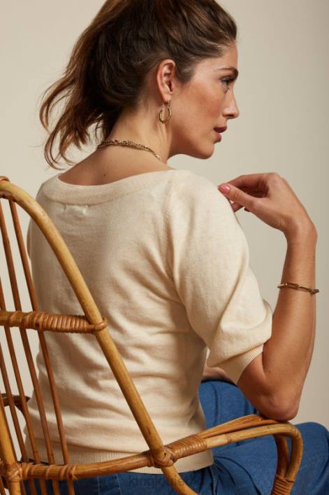 Kvinder vedbend top kokon King Louie fløde beklædning 60B493