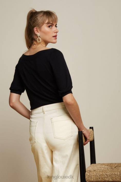 Kvinder vedbend top kokon King Louie sort beklædning 60B492