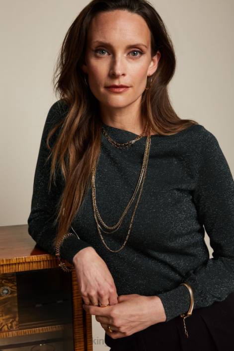 Kvinder vedbend top lapis King Louie sort beklædning 60B470