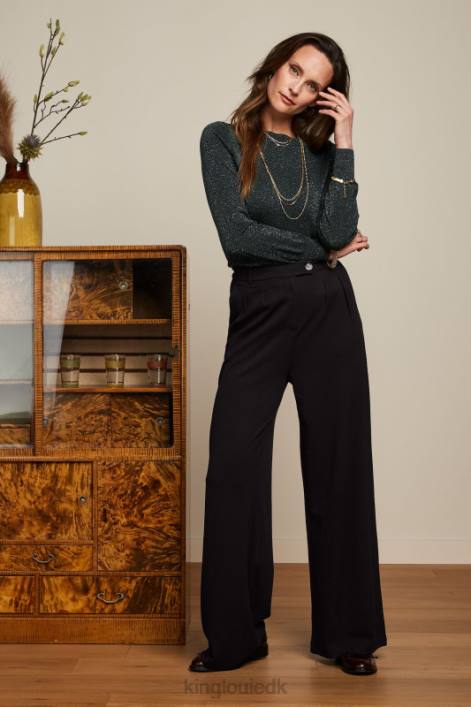 Kvinder vedbend top lapis King Louie sort beklædning 60B470