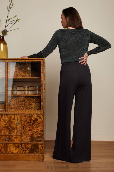 Kvinder vedbend top lapis King Louie sort beklædning 60B470