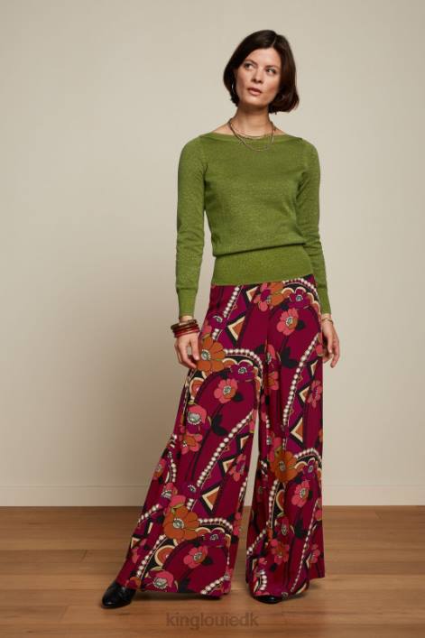 Kvinder vedbend top lapis King Louie træbine grøn beklædning 60B471