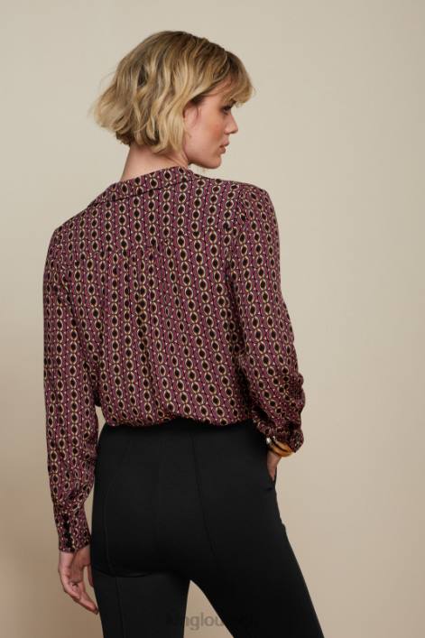 Kvinder tex bluse hoopah King Louie mesa pink beklædning 60B4119