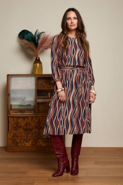 Kvinder betty kjole merrill King Louie blå beklædning 60B416