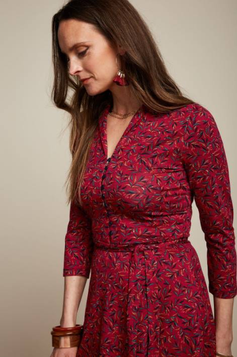 Kvinder emmy kjole vinti King Louie kirsebærrød beklædning 60B45