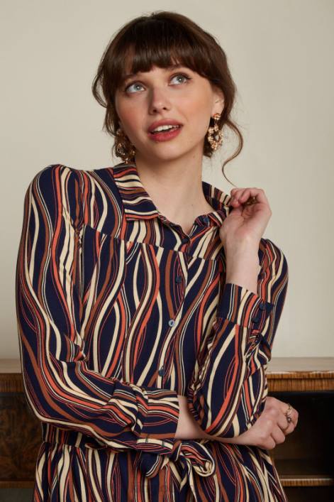 Kvinder lalia kjole merrill King Louie blå beklædning 60B417