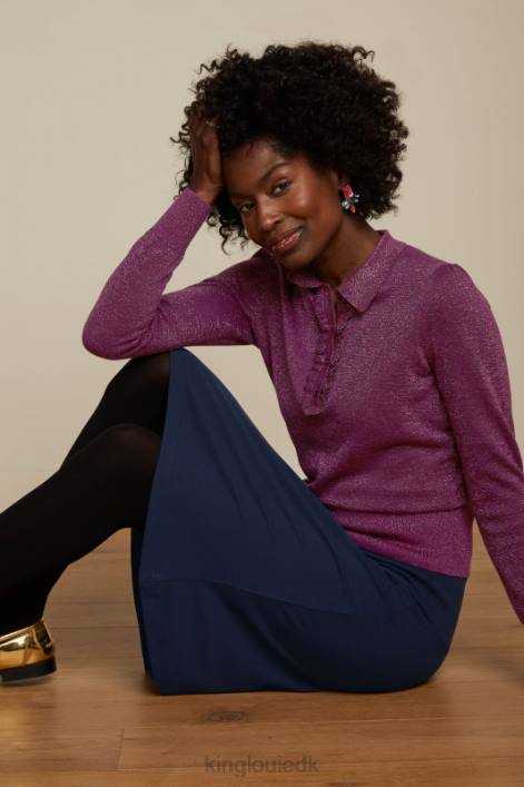 Kvinder border nederdel milano uni King Louie aften blå beklædning 60B4166