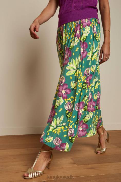 Kvinder emma maxi nederdel guava King Louie røg grøn beklædning 60B4158