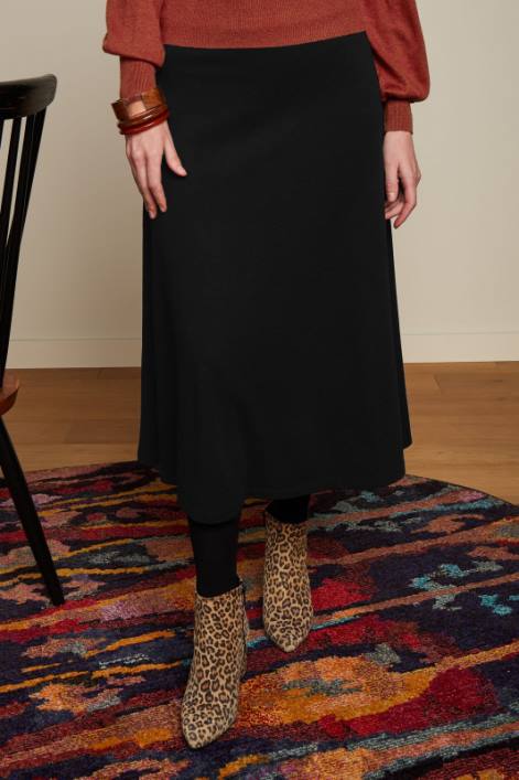 Kvinder juno nederdel milano crepe King Louie sort beklædning 60B4160