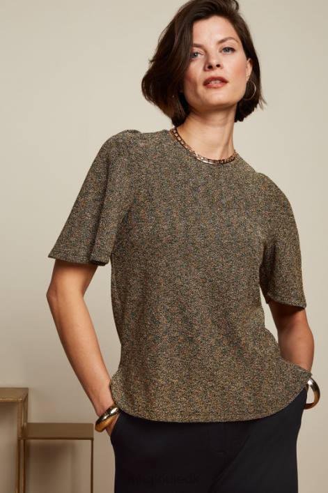 Kvinder lizzy top karrusel lurex King Louie guld beklædning 60B433