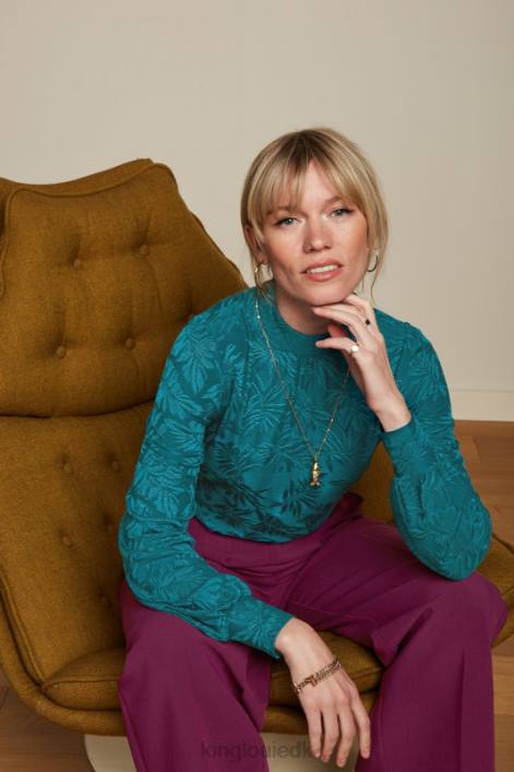 Kvinder phoebe top pop-up King Louie antik grøn beklædning 60B443