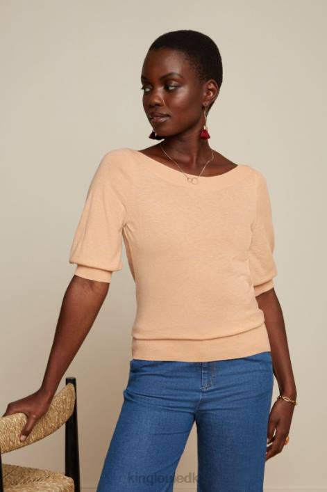 Kvinder vedbend top kokon King Louie flødepust beklædning 60B497