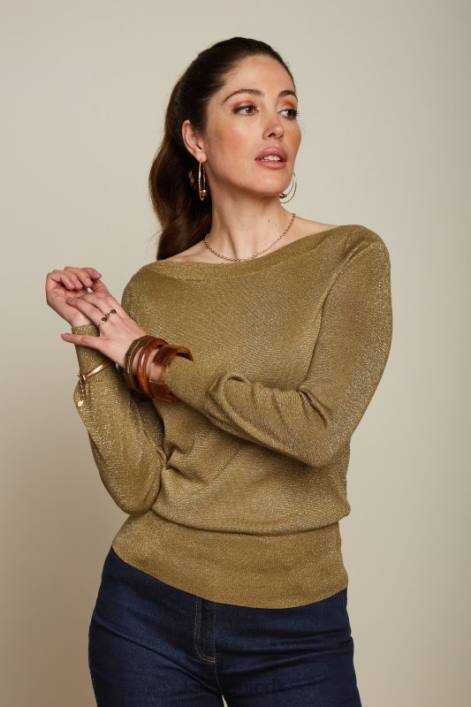 Kvinder vedbend top lapis King Louie gyldenbrun beklædning 60B469