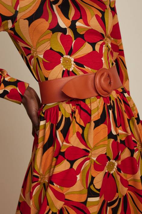 Kvinder bredt bælte King Louie karamel tilbehør 60B4198